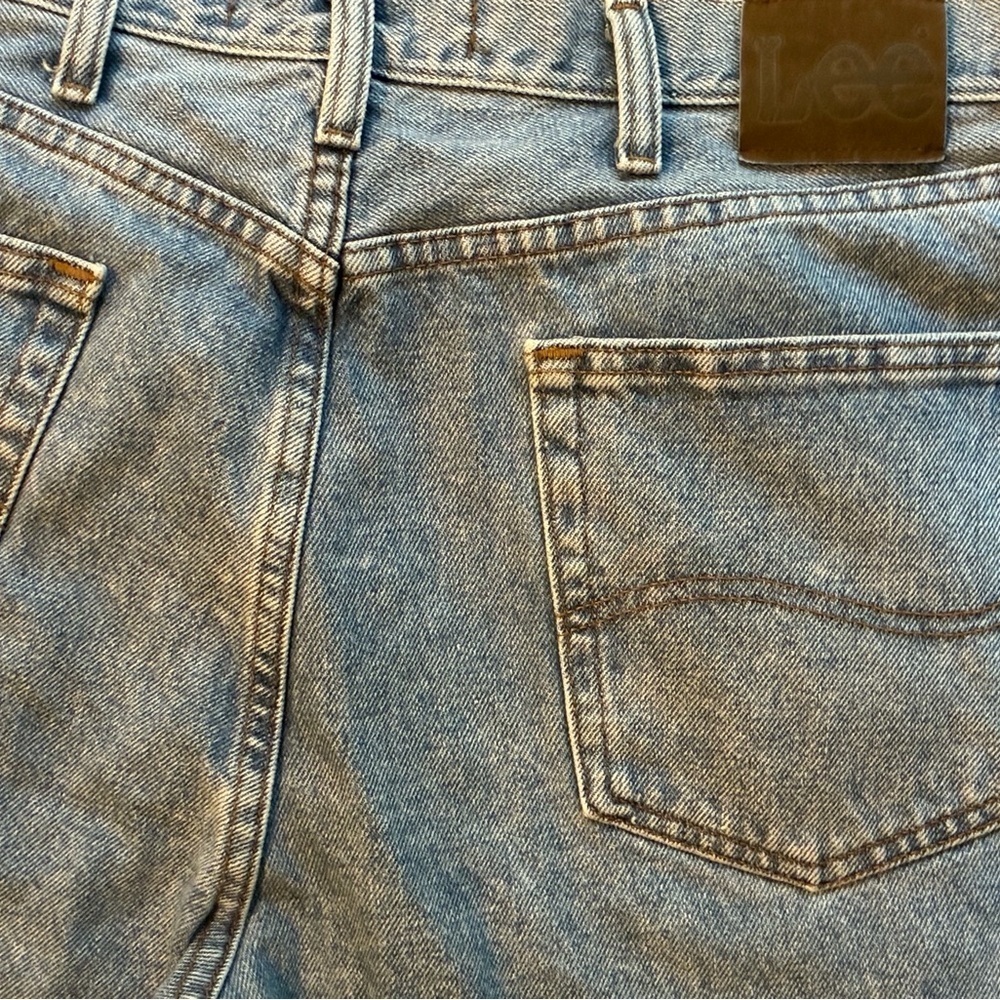 Vintage Lee Relaxed Fit Jeans 40x30 Light Wash USA Authentic 100% Cotton Denim - Picture 9 of 15